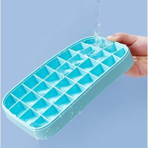 Tonpop Ice Cube Storage Box – Food-Grade PP Ice Maker with Lid