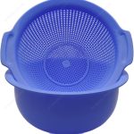 M.V. Trading K808BL 2-in-1 Vegetable Washing Basin with Strainer Basket